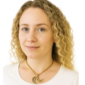 Hand Crafted Handmade Love you to the moon and back dainty necklace 9" vintage